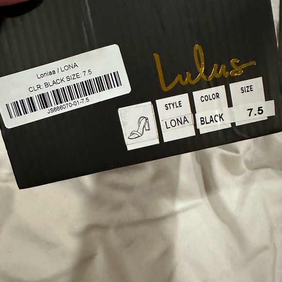 Lulus Black Suede heels 7 1/2 Brand New .. - Picture 2 of 7